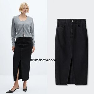 MANGO Maxi denim skirt NWOT